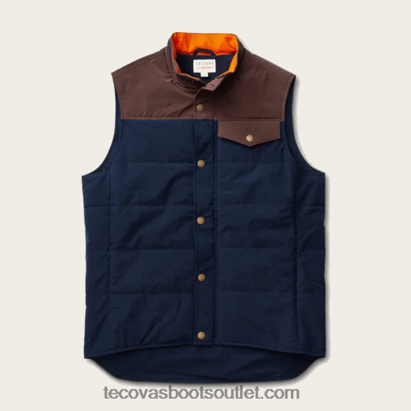 homens colete puffer leve Z4488X51 crepúsculo Tecovas