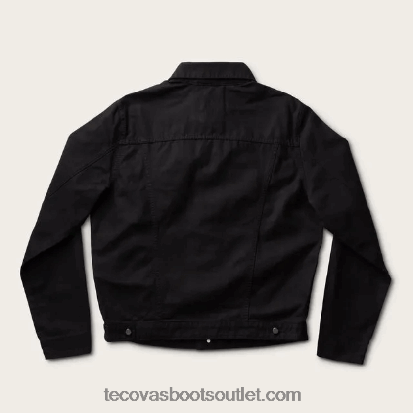 homens jaqueta de caminhoneiro de lona encerada Z4488X13 ônix Tecovas