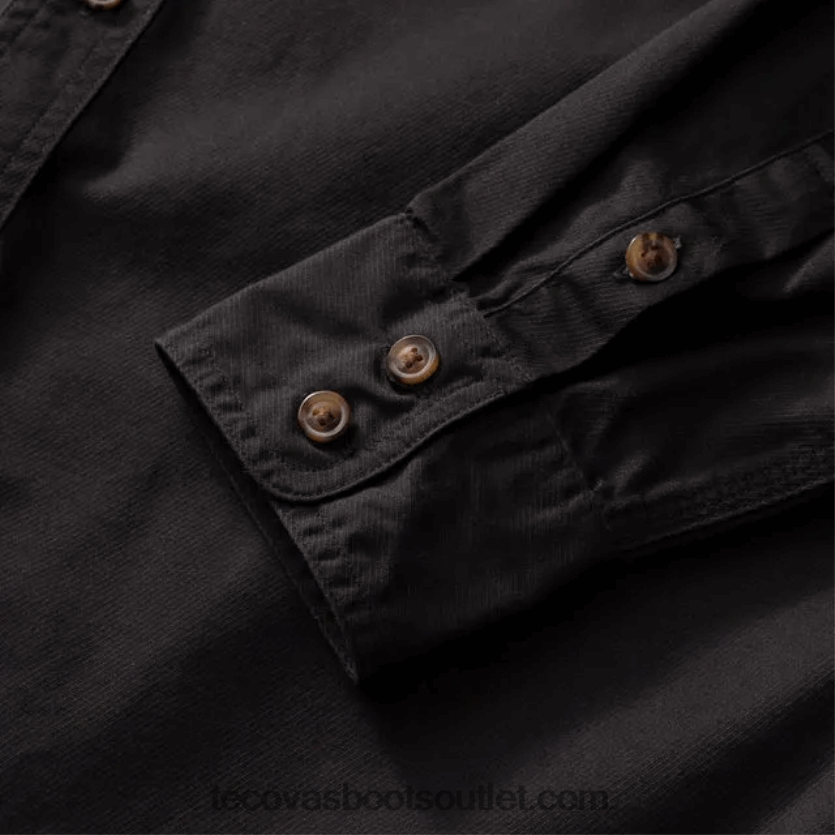 homens botão de sarja de algodão Z4488X46 carvão Tecovas