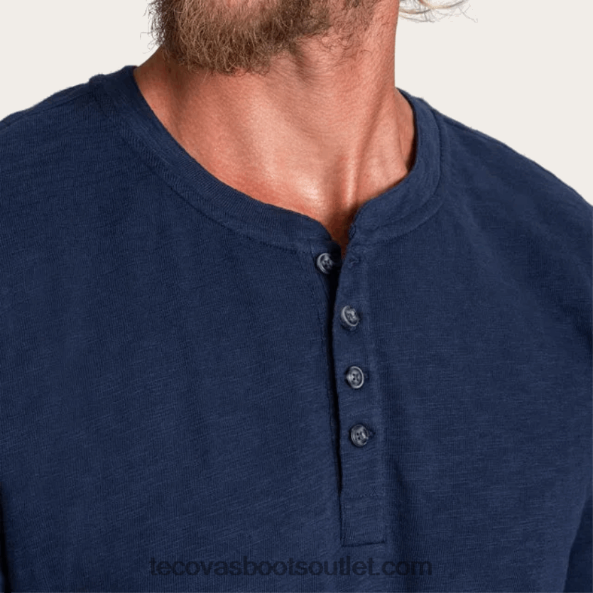 homens goma de algodão henley Z4488X26 crepúsculo Tecovas