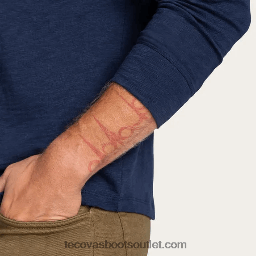 homens goma de algodão henley Z4488X26 crepúsculo Tecovas