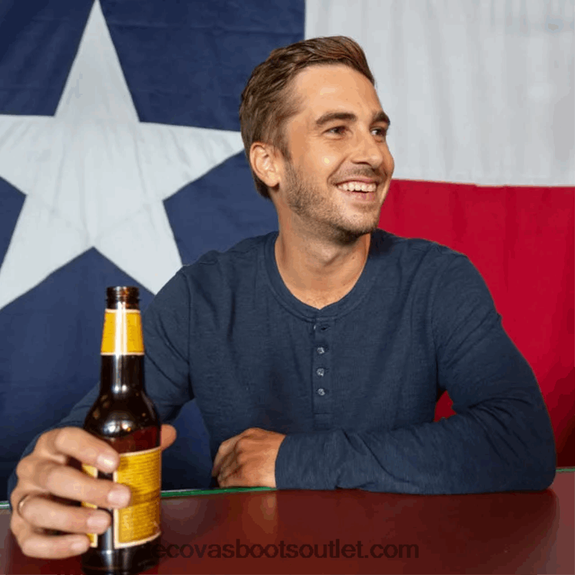 homens goma de algodão henley Z4488X26 crepúsculo Tecovas