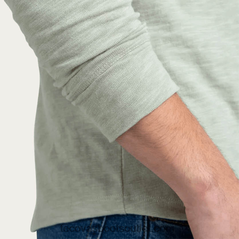 homens goma de algodão henley Z4488X27 artemísia Tecovas
