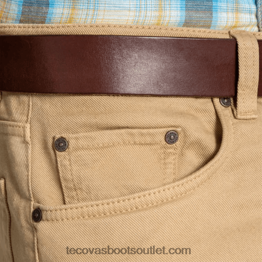 homens jeans conforto de cinco bolsos Z4488X64 areia Tecovas