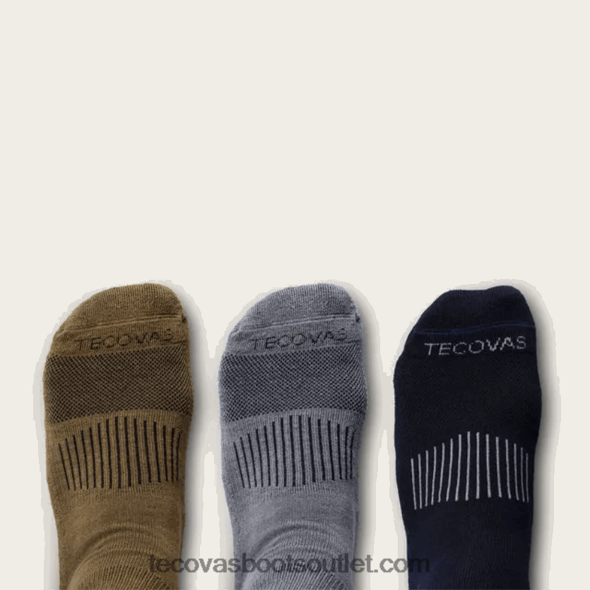 homens meias de bota (pacote com 3) Z4488X75 multi Tecovas