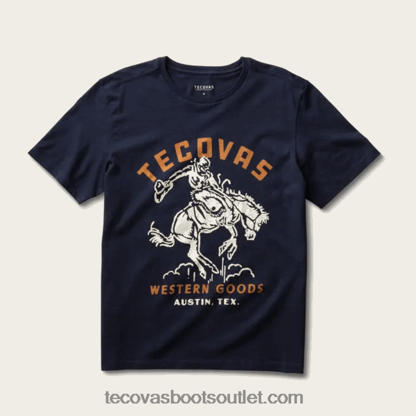 homens camiseta arredondada Z4488X37 crepúsculo Tecovas