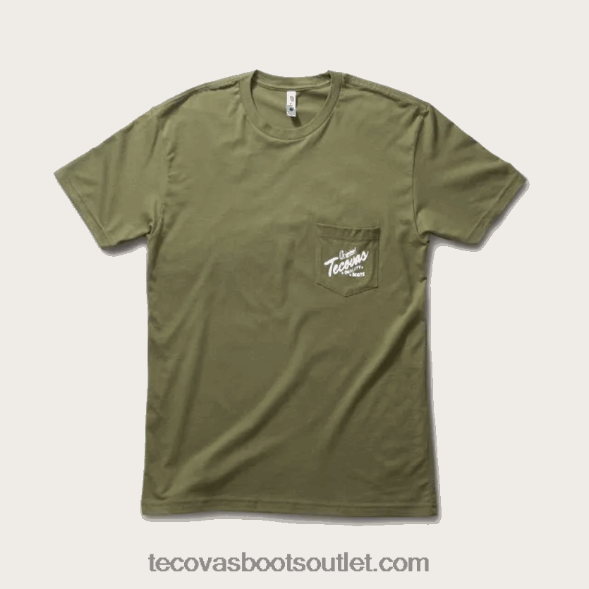 homens camiseta original Z4488X42 verde Tecovas