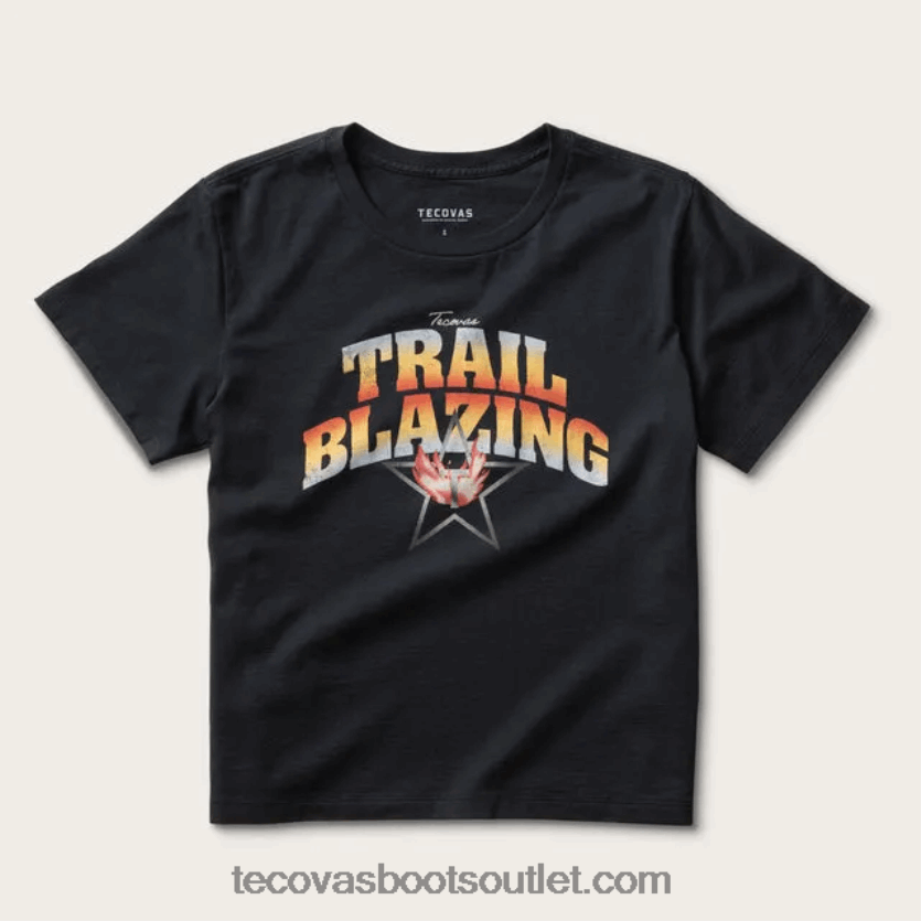 camiseta feminina trail blazing Z4488X162 ônix Tecovas